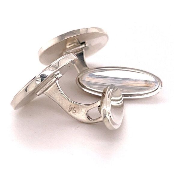 Georg Jensen Estate Sterling Silver Cufflinks 16.84 Grams GJ6 - Picture 8 of 12